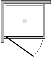FR1P + FRFI : Puerta batiente con lateral fijo (componible angular)