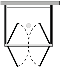FR2P + FRFIX2 : Puerta batiente doble con dos laterales fijos (componible angular)