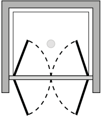 FR2P : Puerta de doble batiente (frontal)