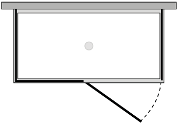 FRPA + FRFIX2 : Puerta batiente con perfil y dos laterales fijos (componible angular)