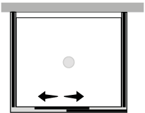 FRSN + FRFIX2 : Puerta corredera con dos laterales fijos (componible angular)