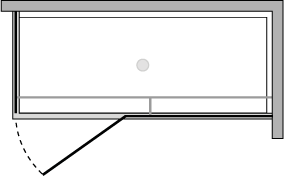 PRJCV06-8 + PRJFI6-8 : Puerta batiente con panel fijo y lateral fijo (componible angular)