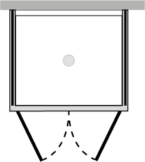 QB2P + QUFIX2 : Puerta de doble batiente con dos laterales fijos (componible angular)