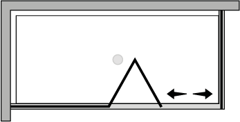 QUSFL + QUFI : Puerta plegable con panel fijo y lateral fijo (componible angular)
