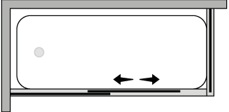 SVQS + SVQF : Puerta corredera con lateral fijo (componible angular)