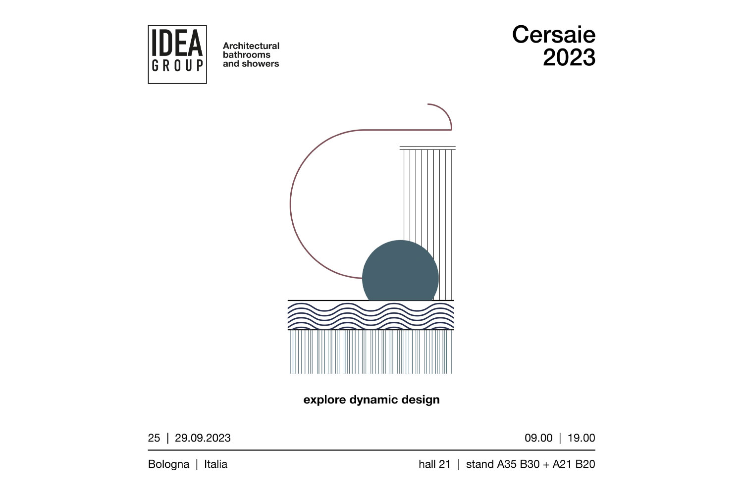 Explore dynamic design: Ideagroup en Cersaie 2023 - Disenia
